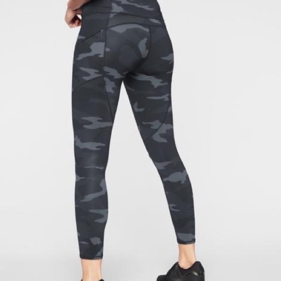 Athleta Contender Camo Leggings 7/8 - Picture 2 of 9